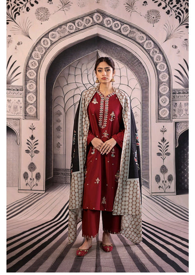 Dhanak Marina Embroidered 3Piece
