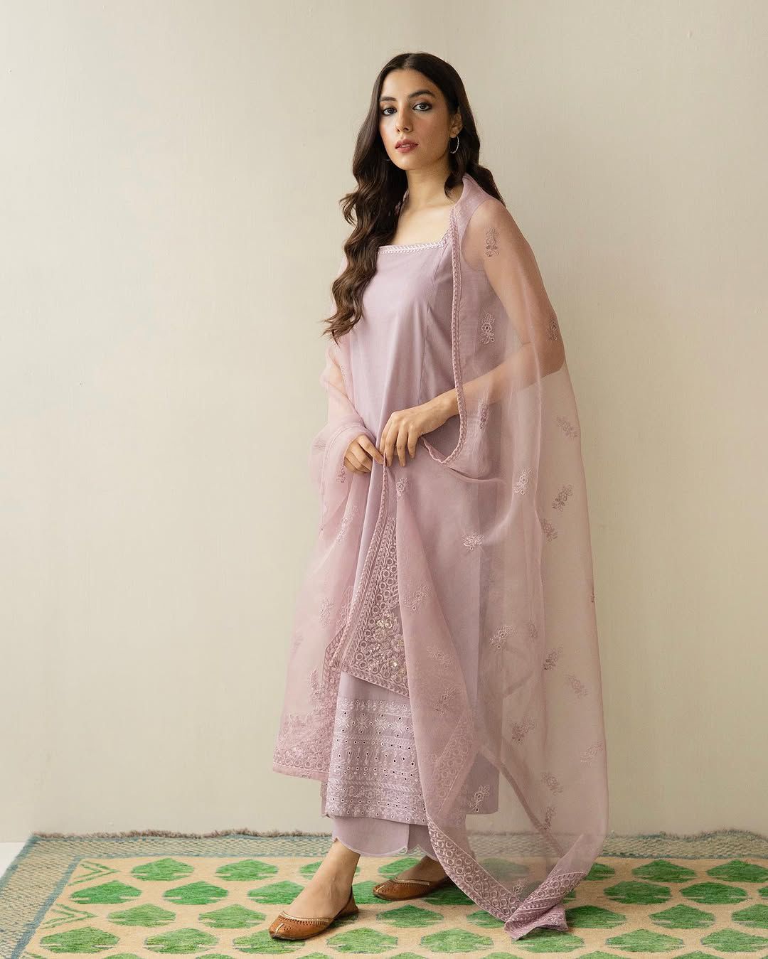 Lawn Chicken Kari Embroidered 3Piece D-1001