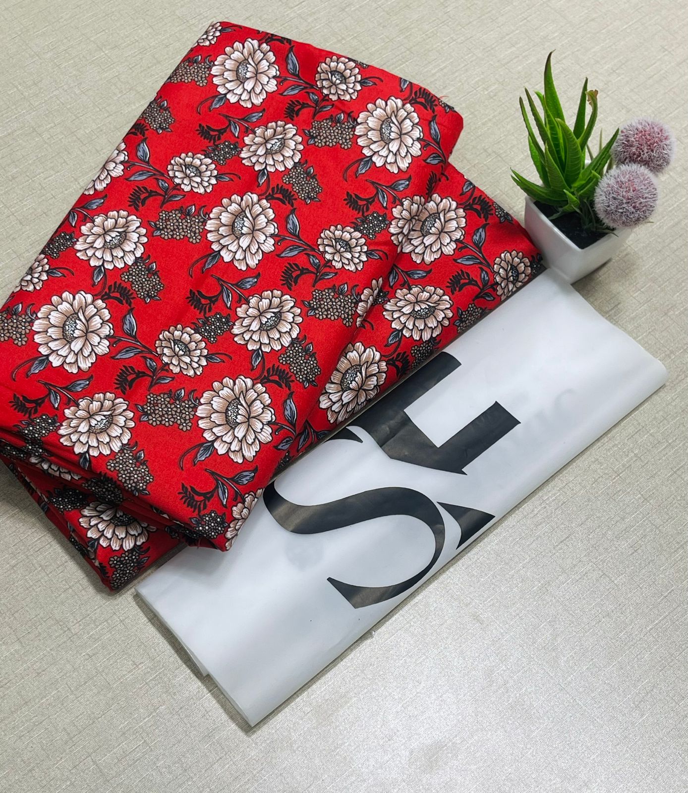 Floral Printed Cotton 2Piece D-043