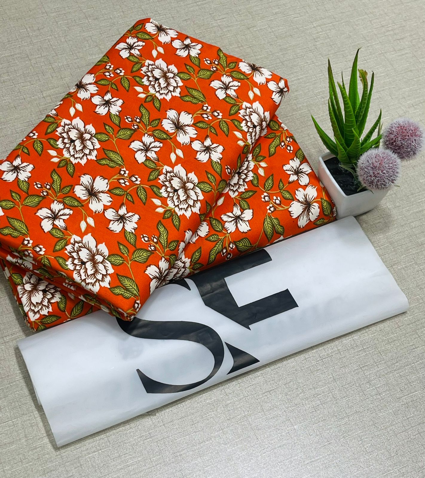 Floral Printed Cotton 2Piece D-045