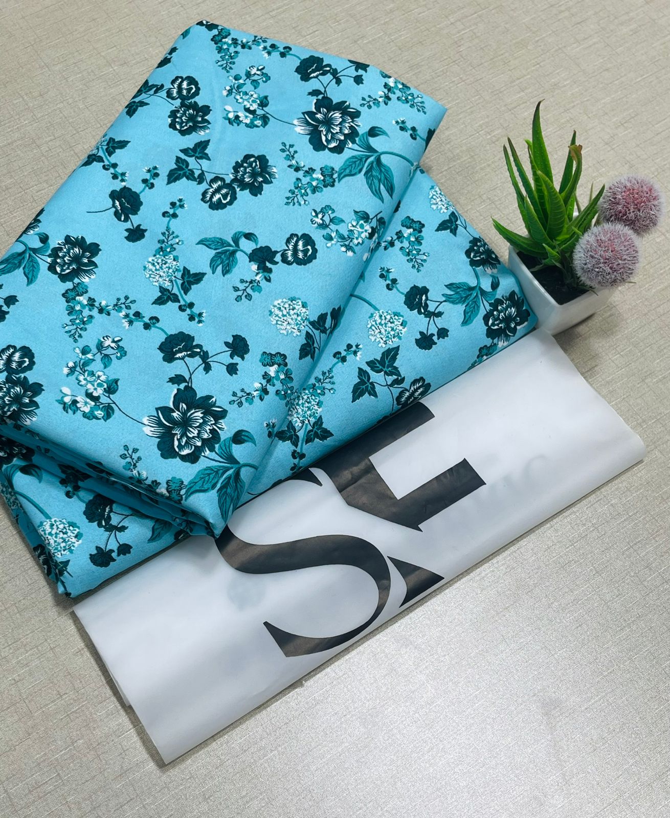 Floral Printed Cotton 2Piece D-070