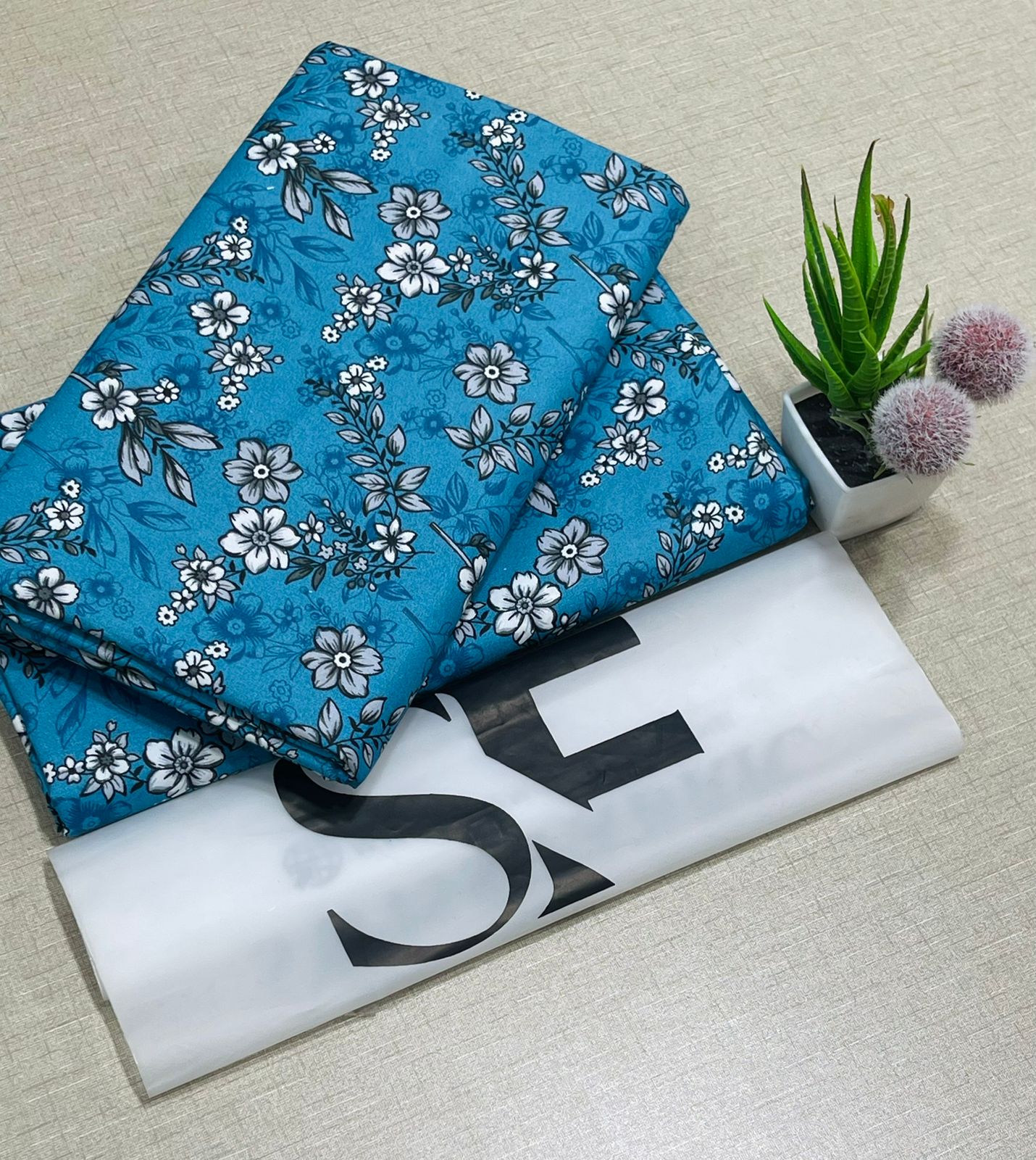 Floral Printed Cotton 2Piece D-079