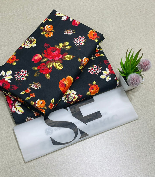 Floral Printed Cotton 2Piece D-086